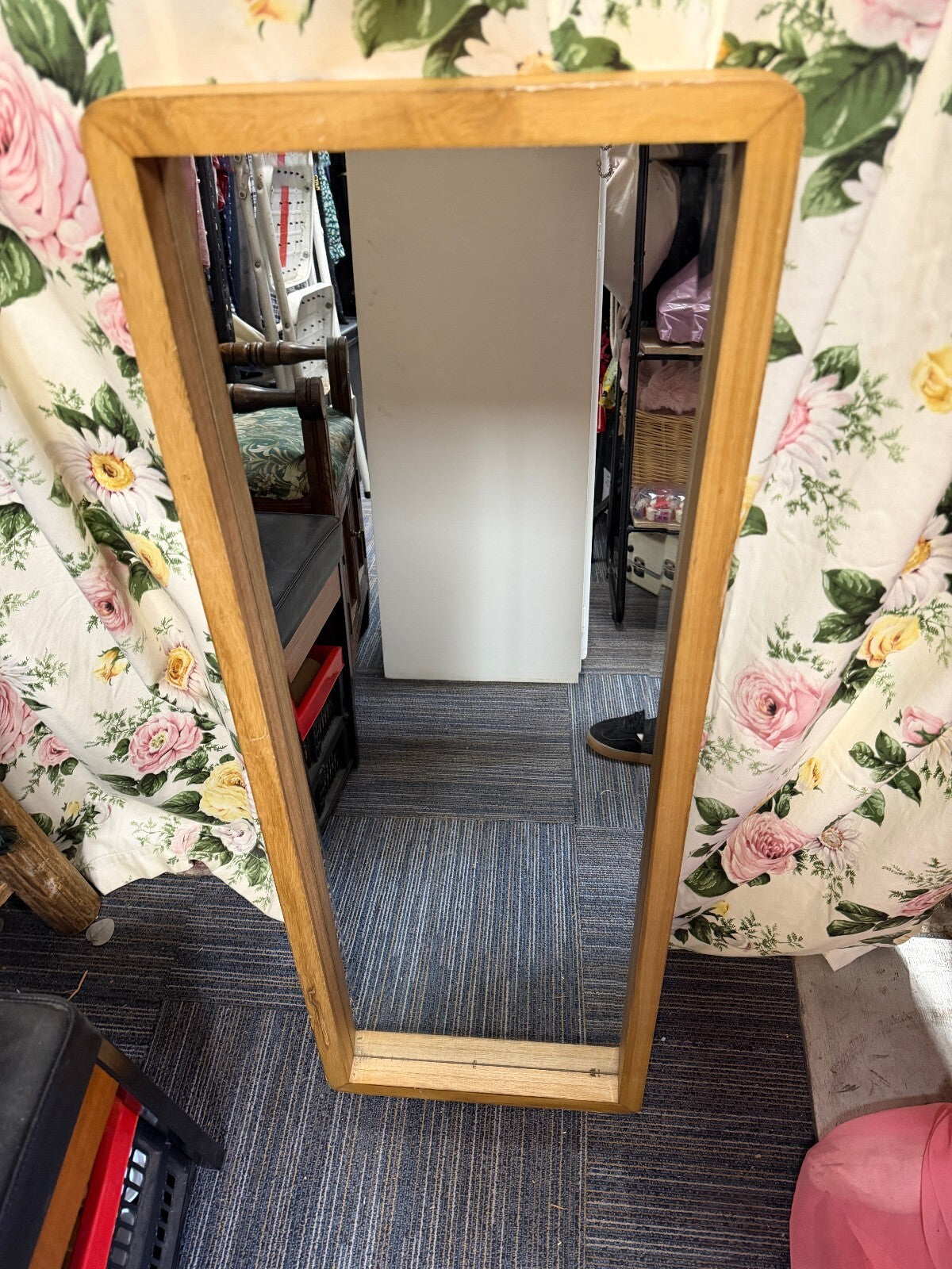Solid Wood Rectangular Mirror