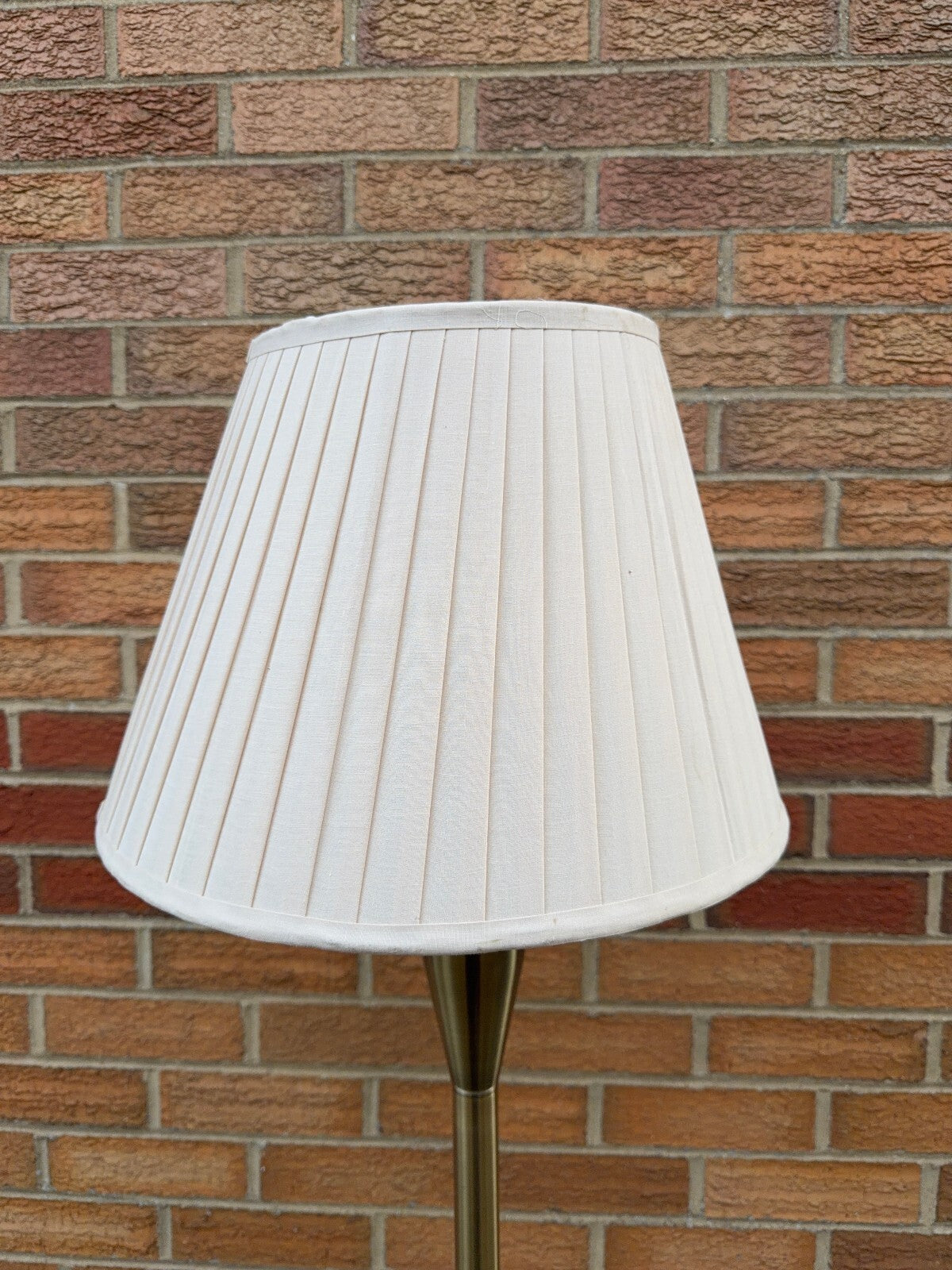 Brass Vintage Standing Lamp with Shade