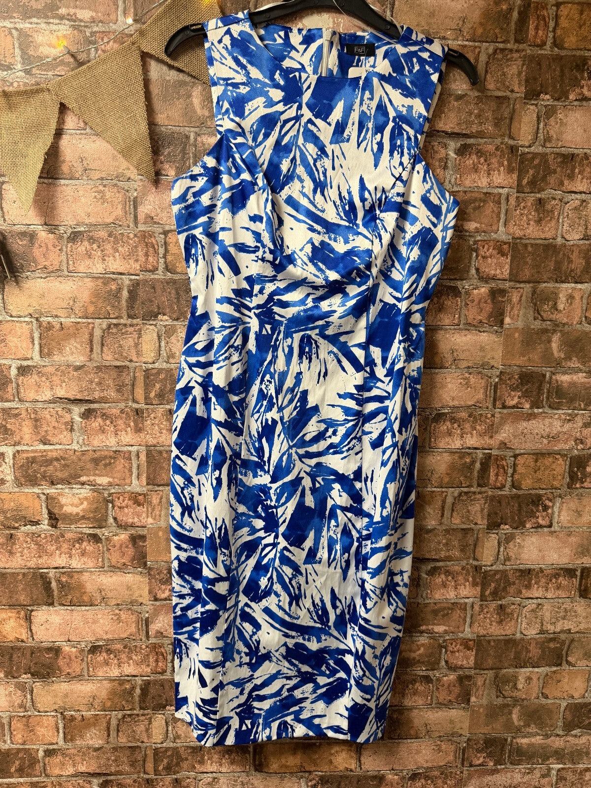 F&F Blue and White Dress - Size 10