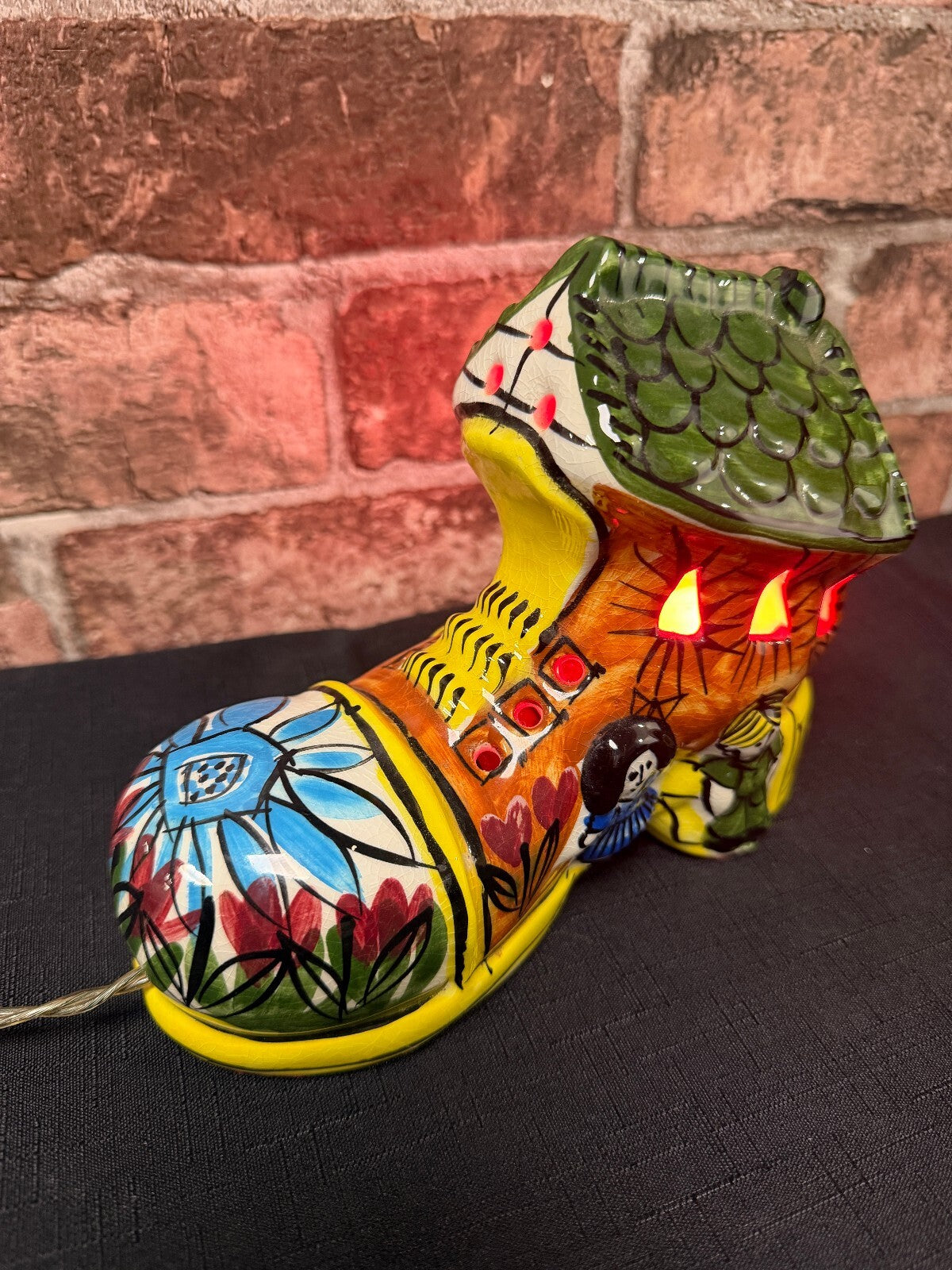 Derek Fowler Vintage Studio Ceramic Boot Lamp