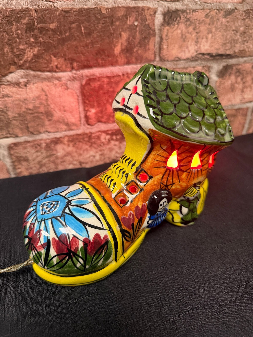 Derek Fowler Vintage Studio Ceramic Boot Lamp