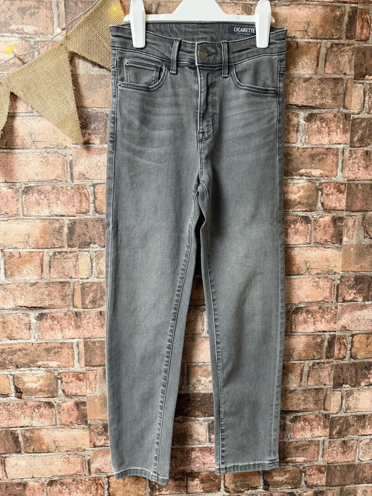 M&S Grey Cigarette Jeans - Size 6 Short