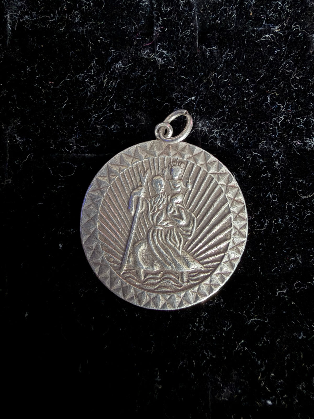 St Christopher 925 Hallmarked Silver Pendant