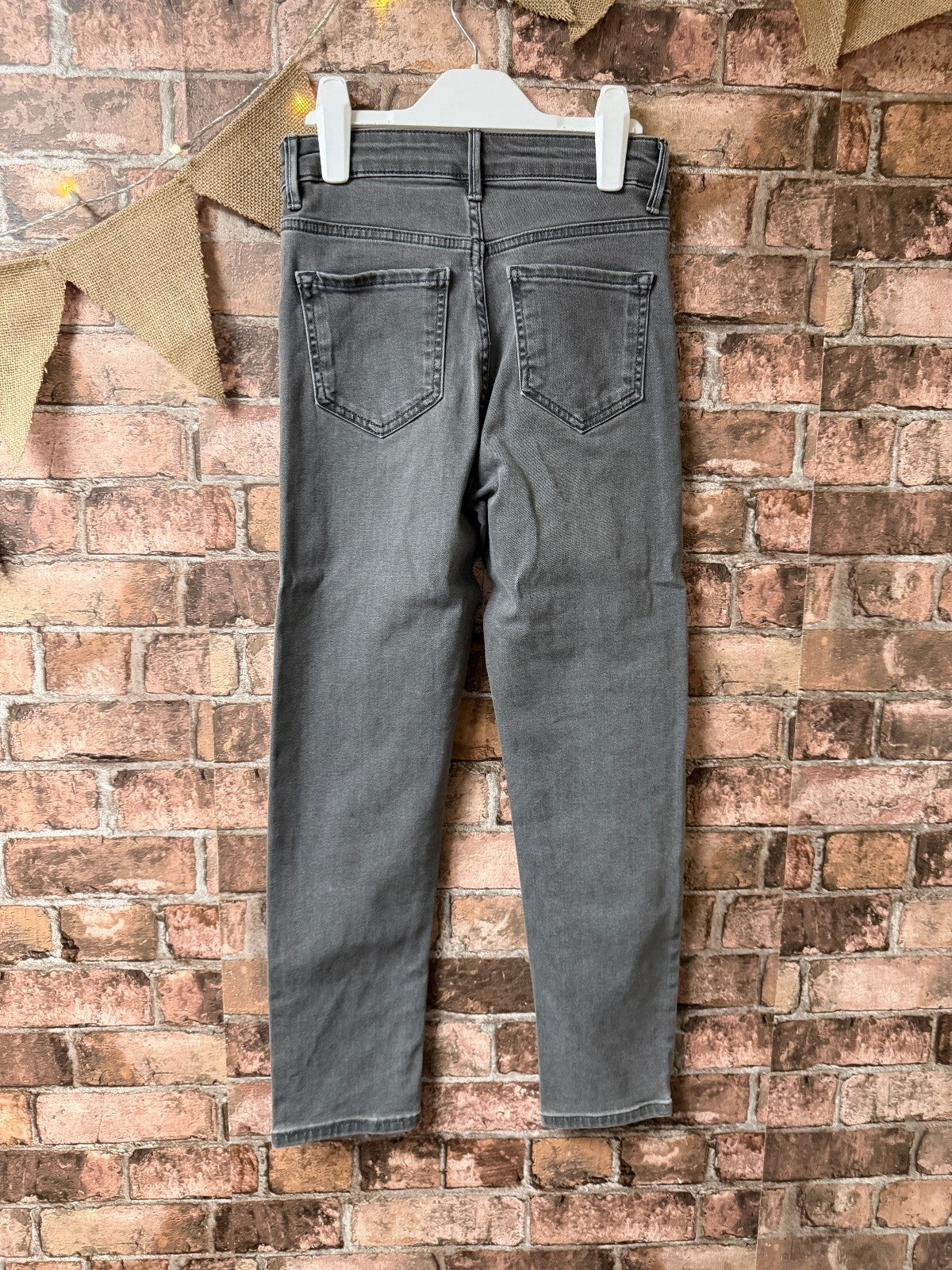 M&S Grey Cigarette Jeans - Size 6 Short