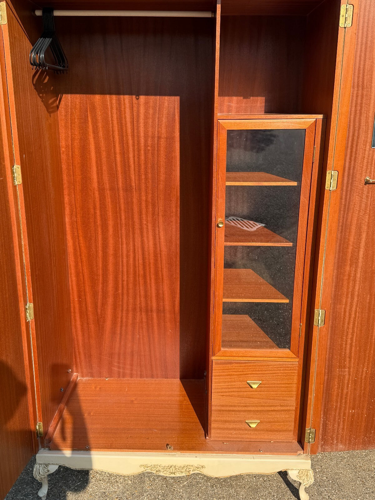 Cream French Louis Style Wooden Wardrobe