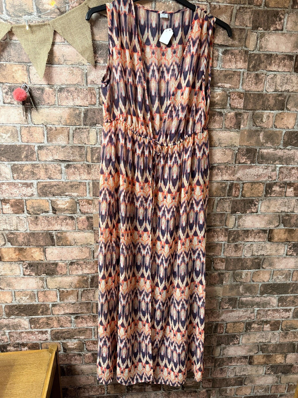 F&F Sleeveless Sheer Kimono - Size 10