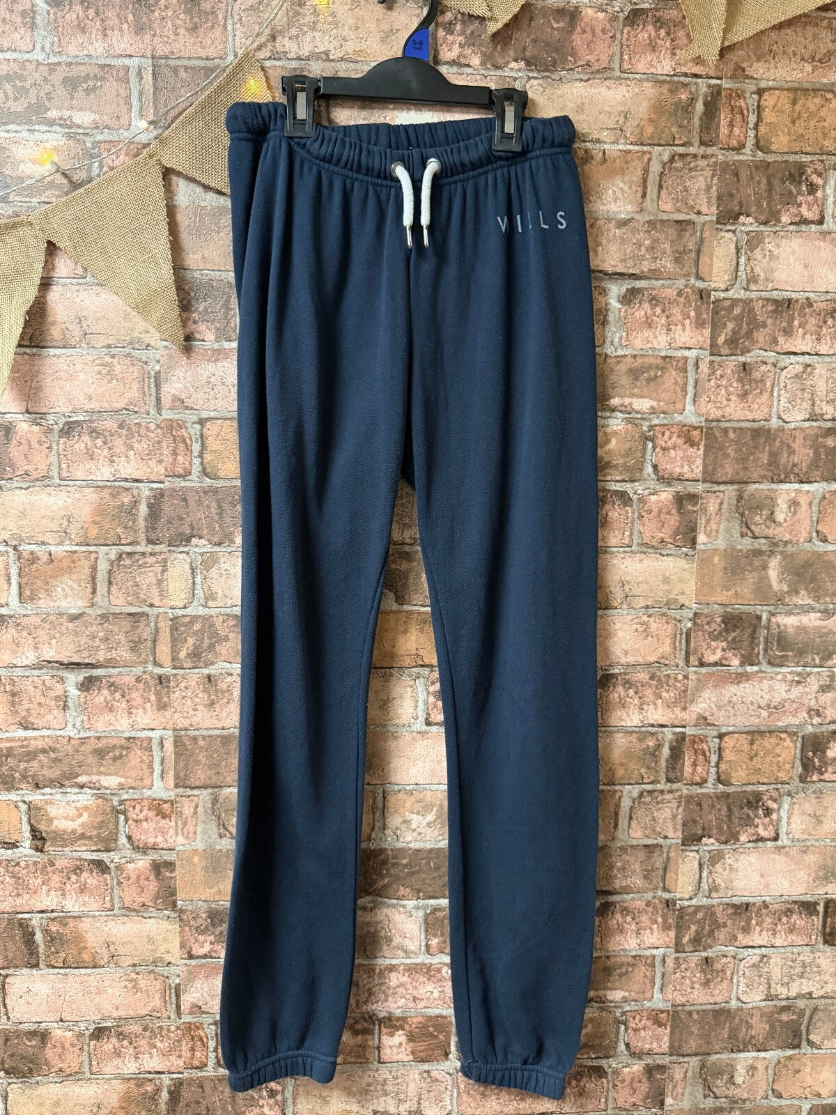 Jack Wills Navy Joggers - Size 8
