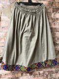Kilim Textile Woven Maxi Skirt - One Size
