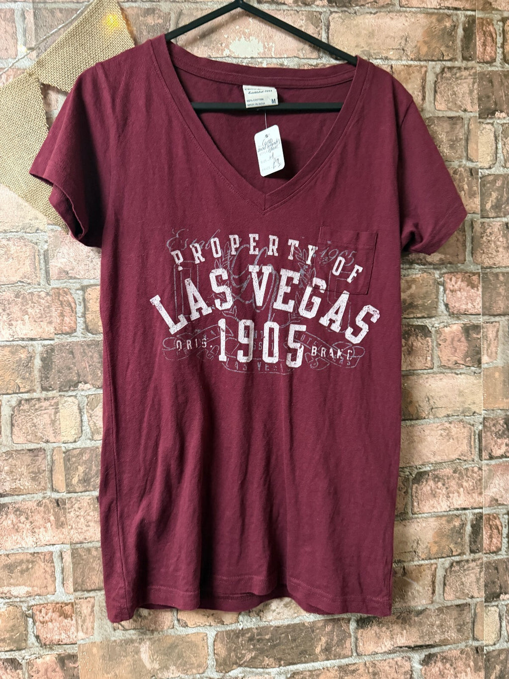 Camp David Cotton Burgundy T Shirt - Size 10