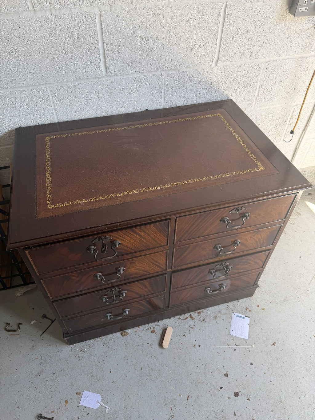 Mahogany Filing Drawer Storage Cabinet