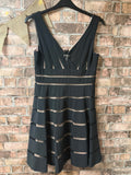 Xscape Black and Beige Dress - Size 10