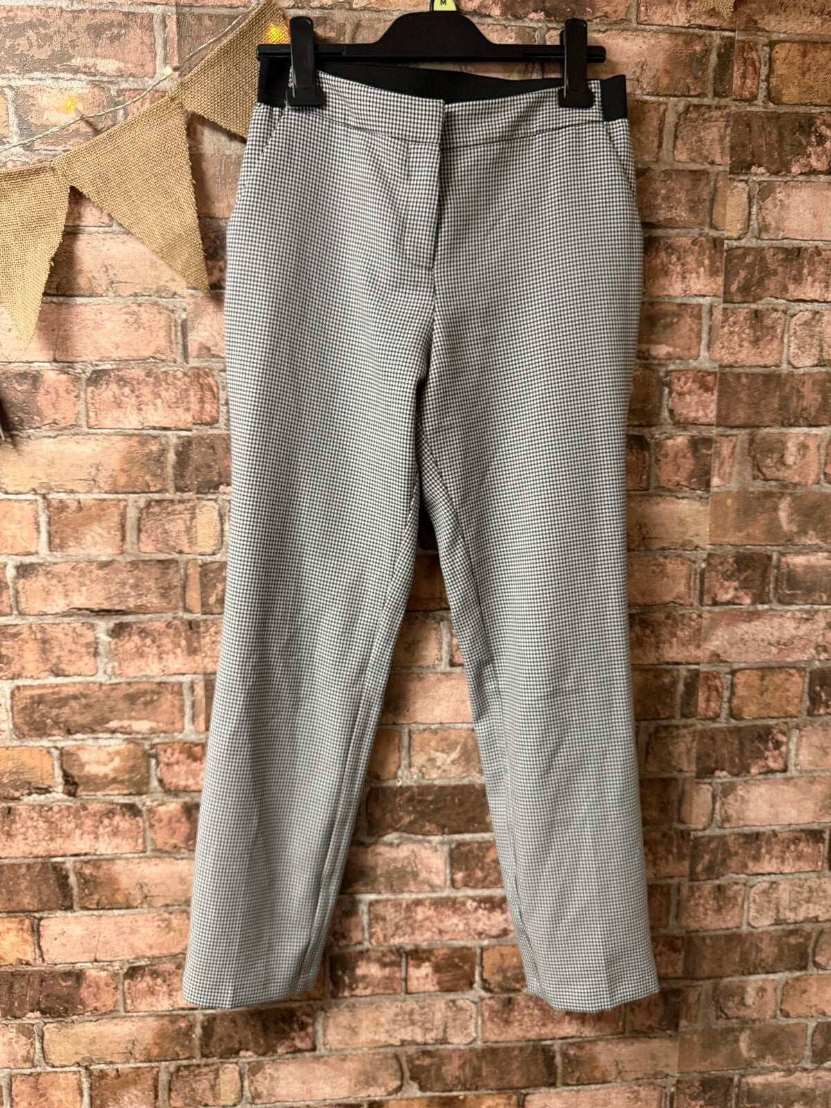 Primark Dogtooth Trousers - Size 8