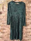 F&F Green and Black Midi Dress - Size 6