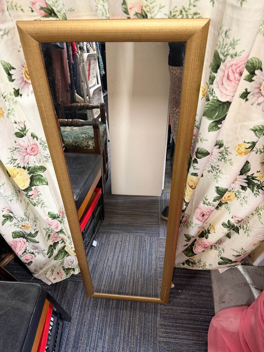Gold Framed Rectangular Mirror