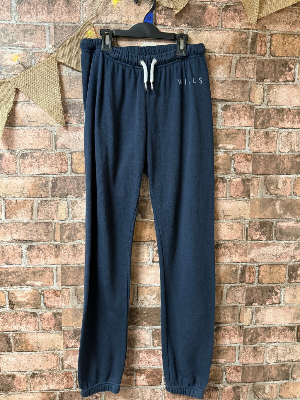Jack Wills Navy Joggers - Size 8