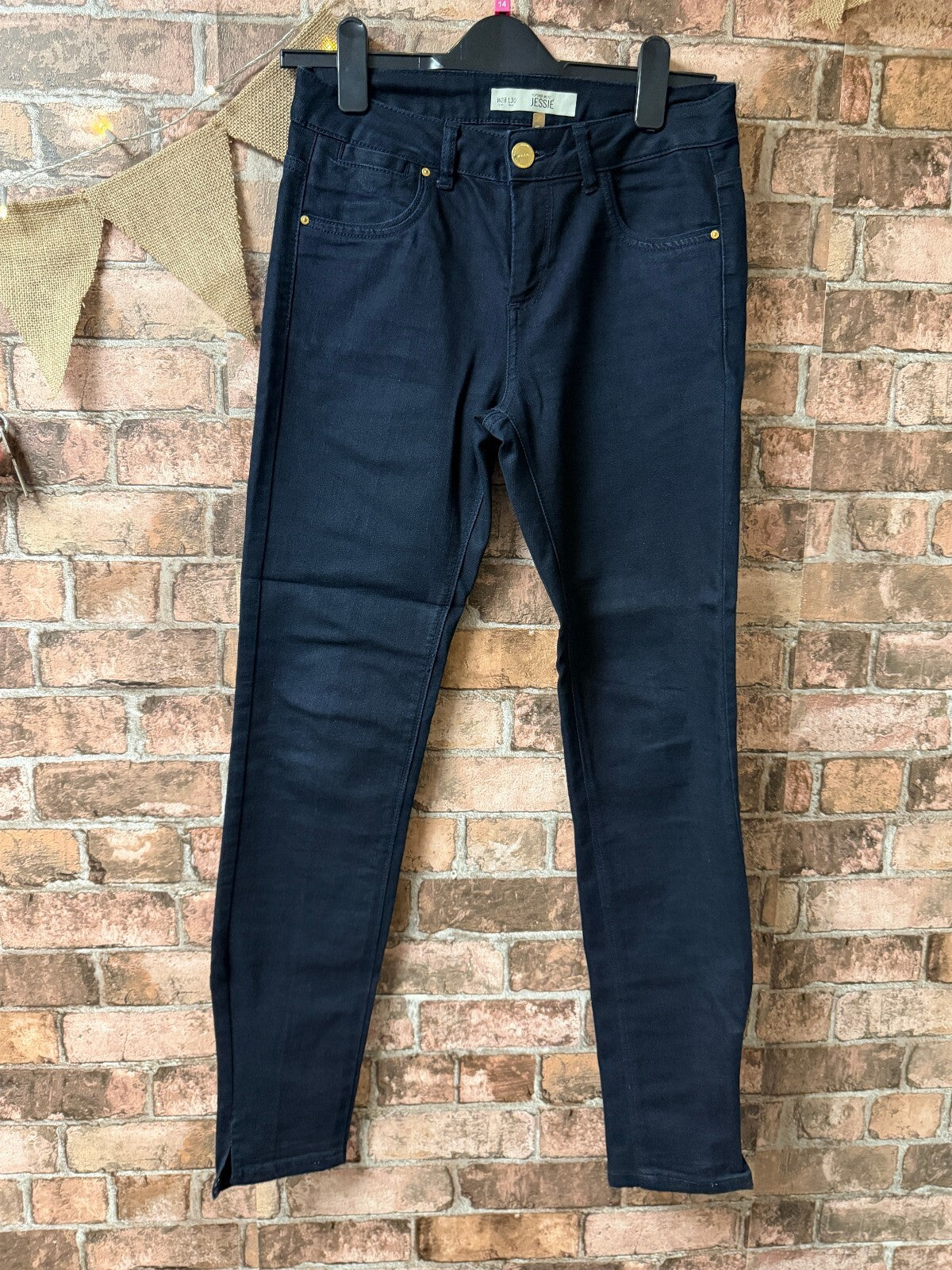 Topshop Navy Jeans - Size 8