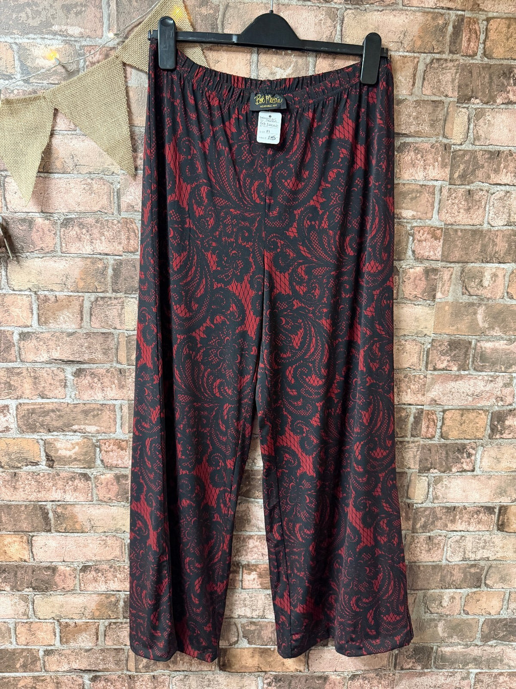 Bob Mackie Wearable Art Wide Leg Trousers - Size 10