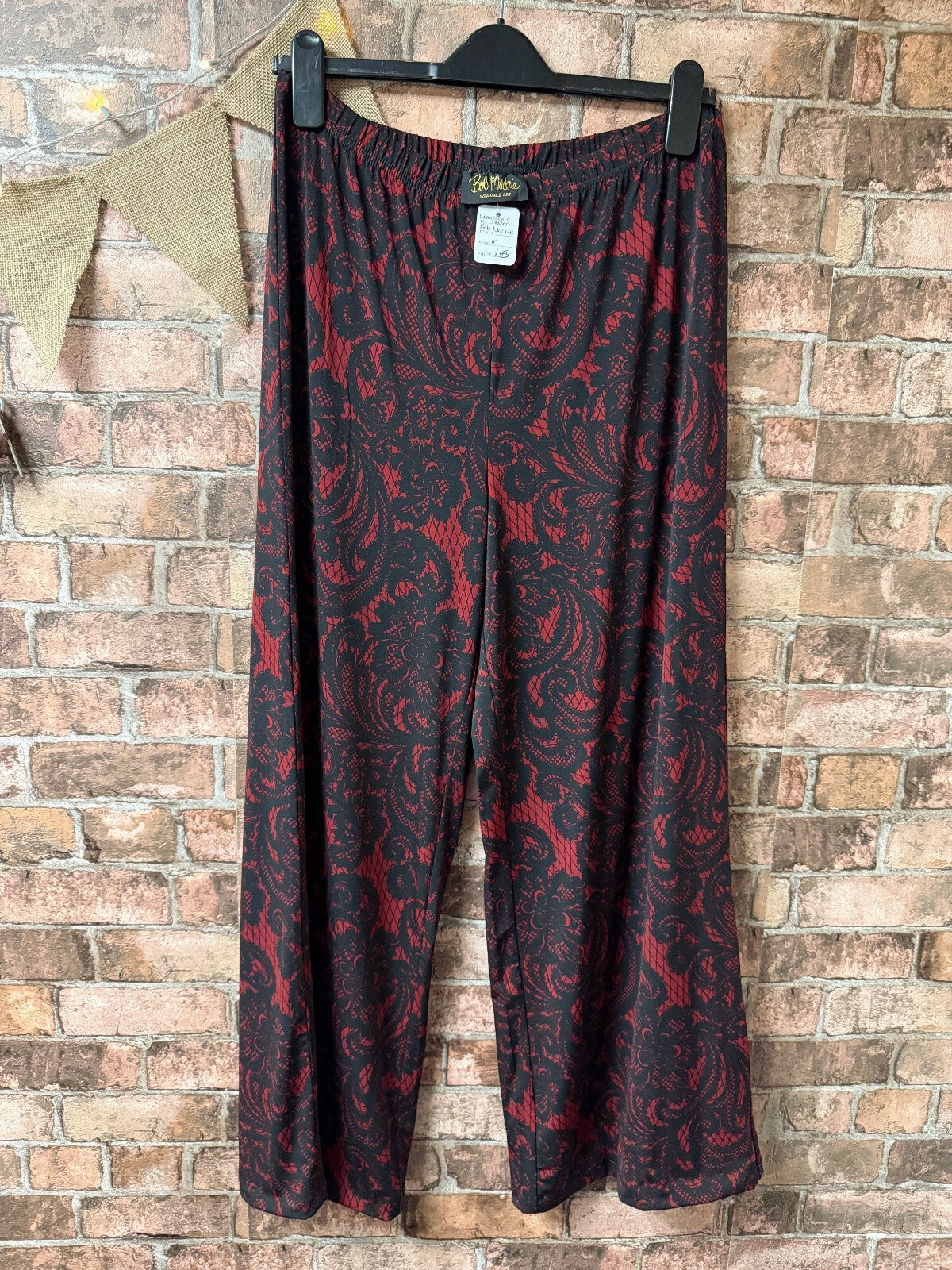 Bob Mackie Wearable Art Wide Leg Trousers - Size 10