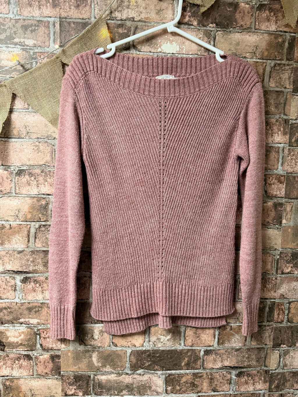 Fatface Pink Knit Jumper - Size 6
