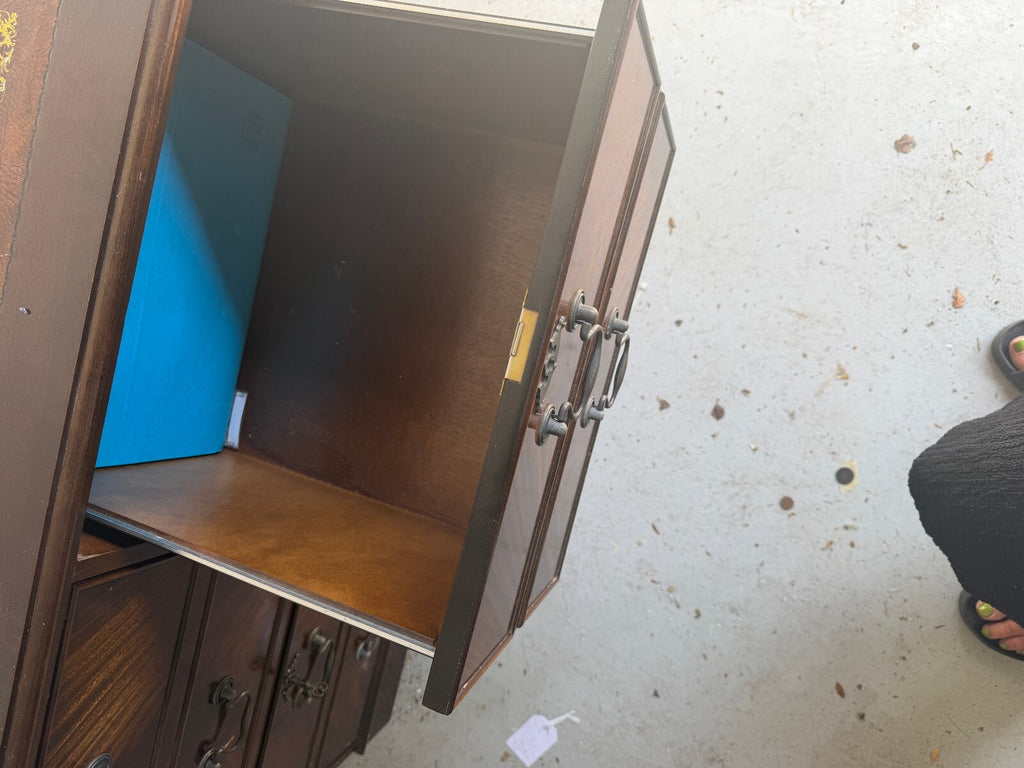 Mahogany Filing Drawer Storage Cabinet