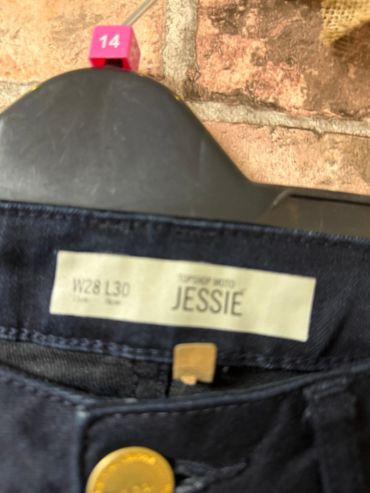 Topshop Navy Jeans - Size 8