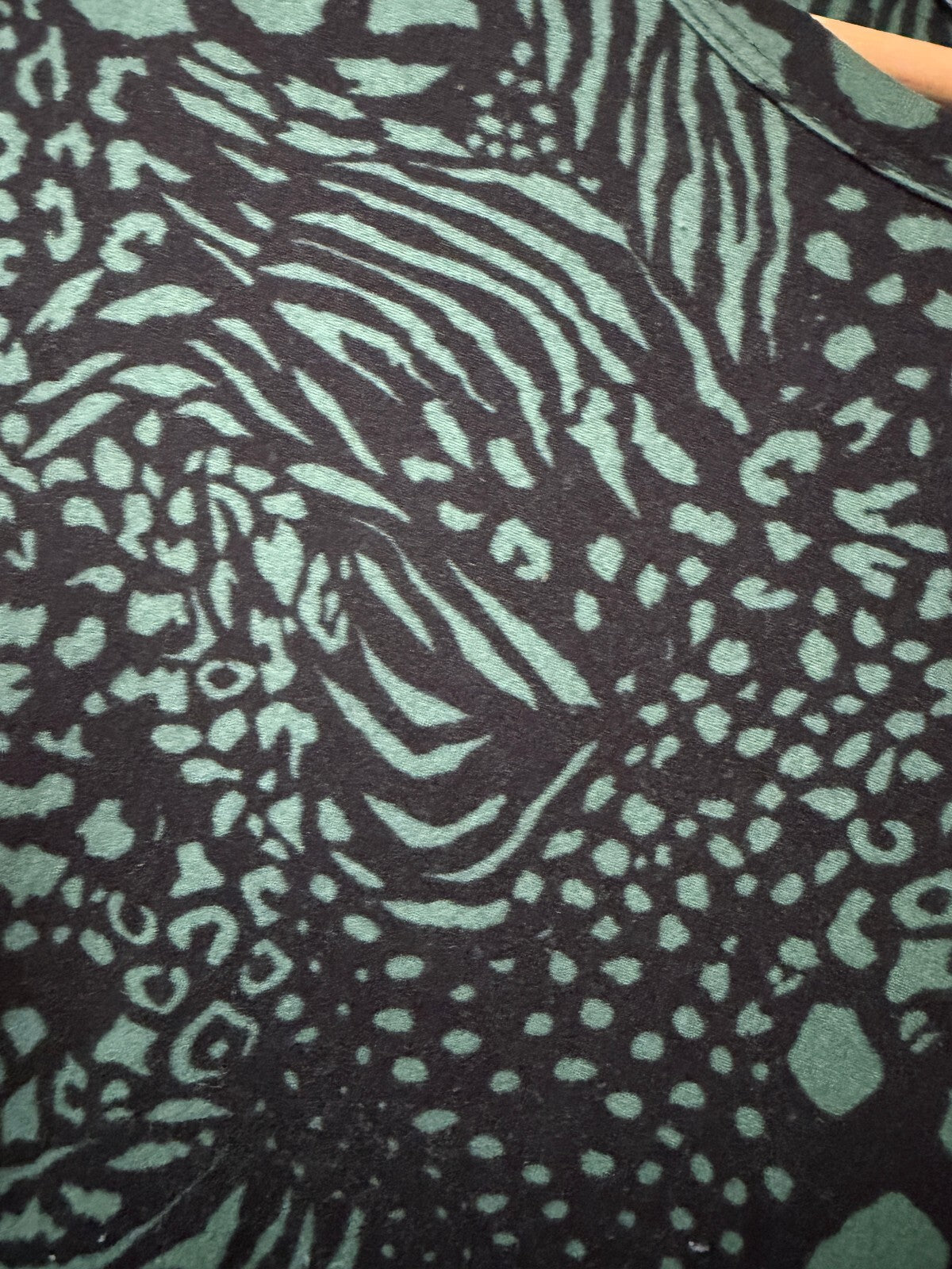 F&F Green and Black Midi Dress - Size 6