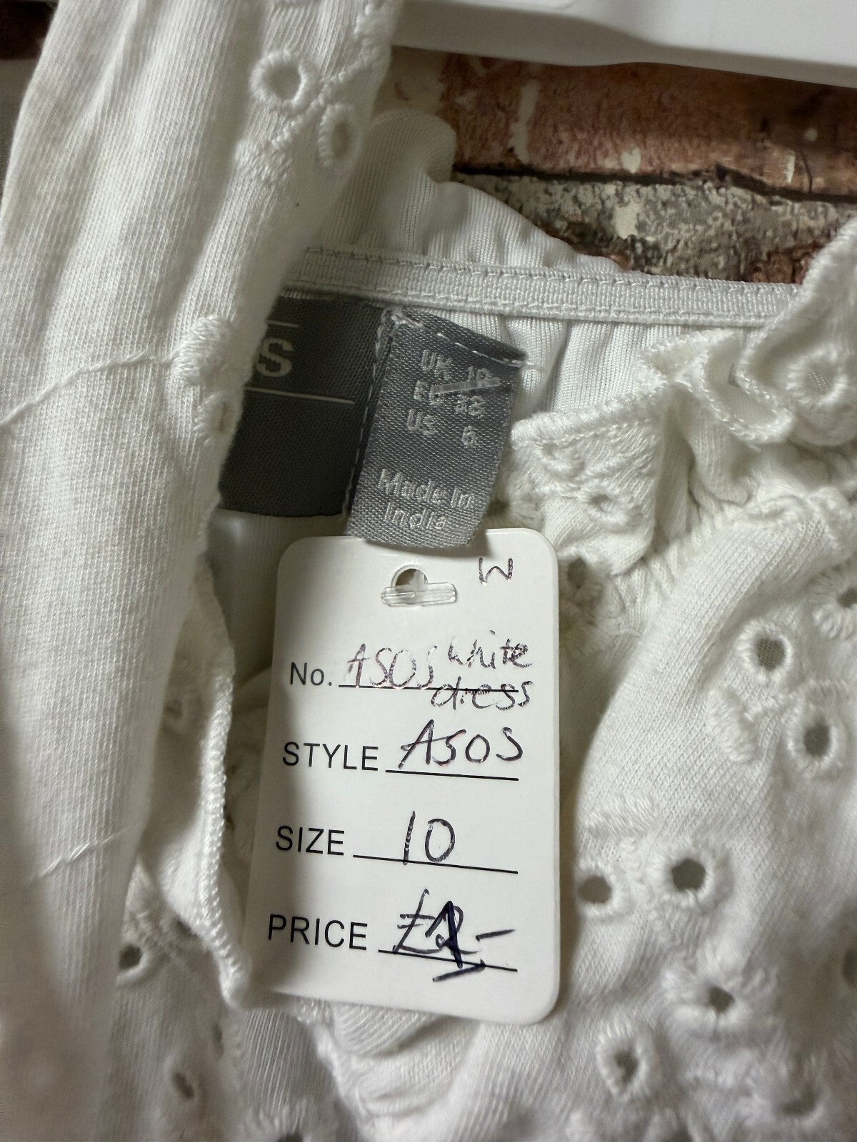 ASOS White Dress - Size 10