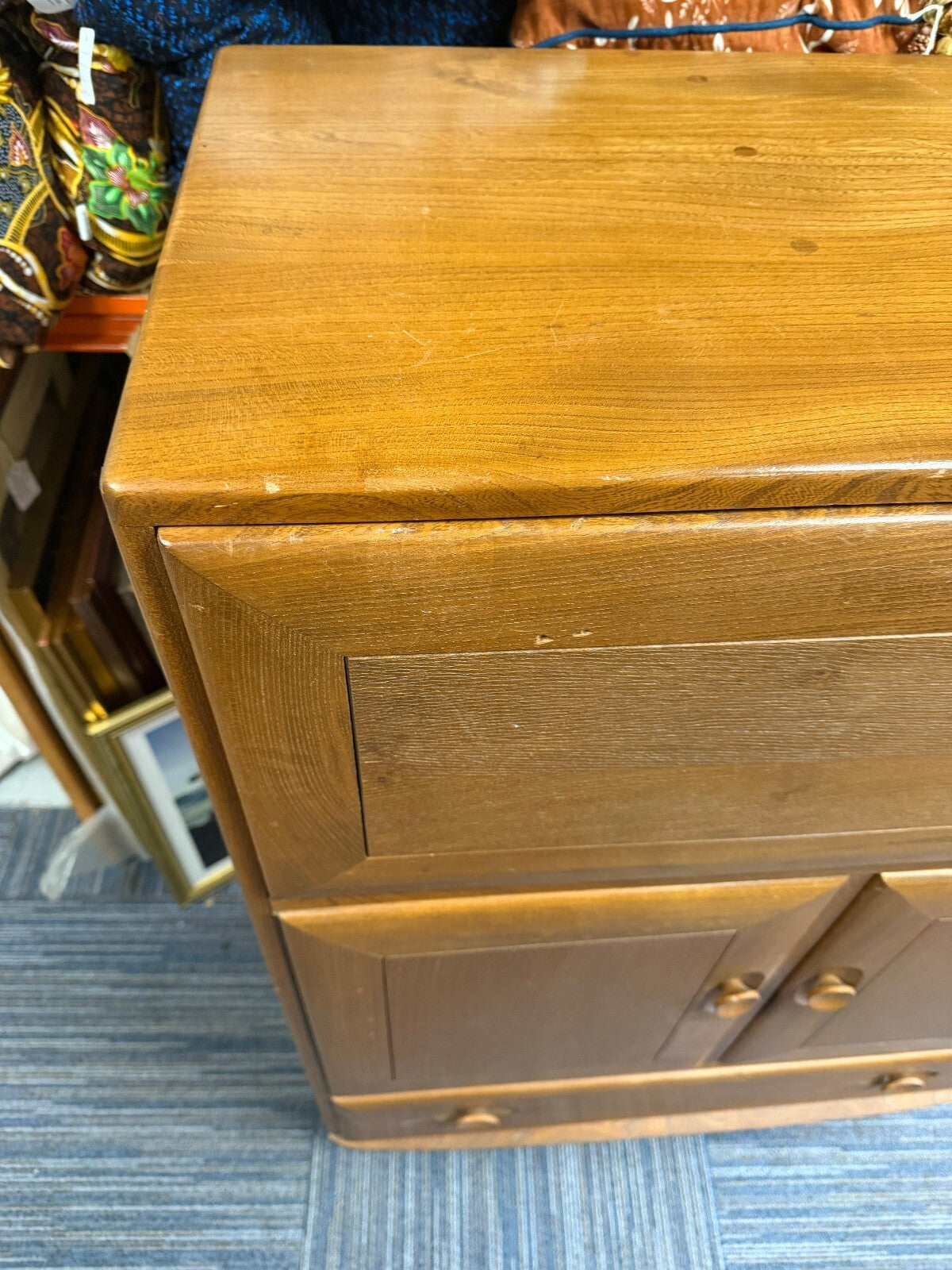 Ercol Windsor Blonde Bureau/ Drinks Cabinet/Cupboard