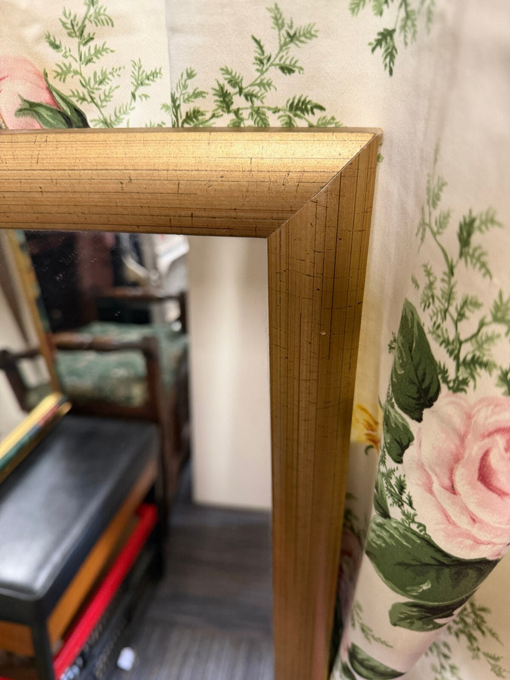 Gold Framed Rectangular Mirror