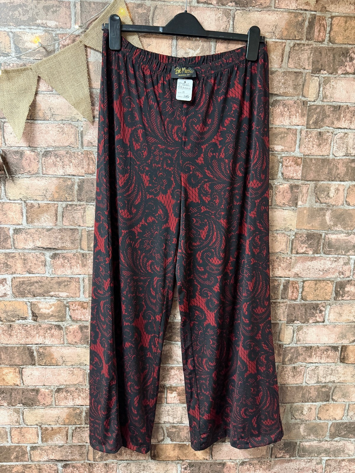Bob Mackie Wearable Art Wide Leg Trousers - Size 10