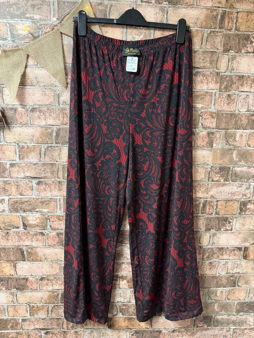 Bob Mackie Wearable Art Wide Leg Trousers - Size 10