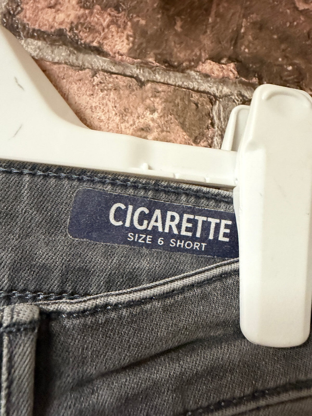 M&S Grey Cigarette Jeans - Size 6 Short