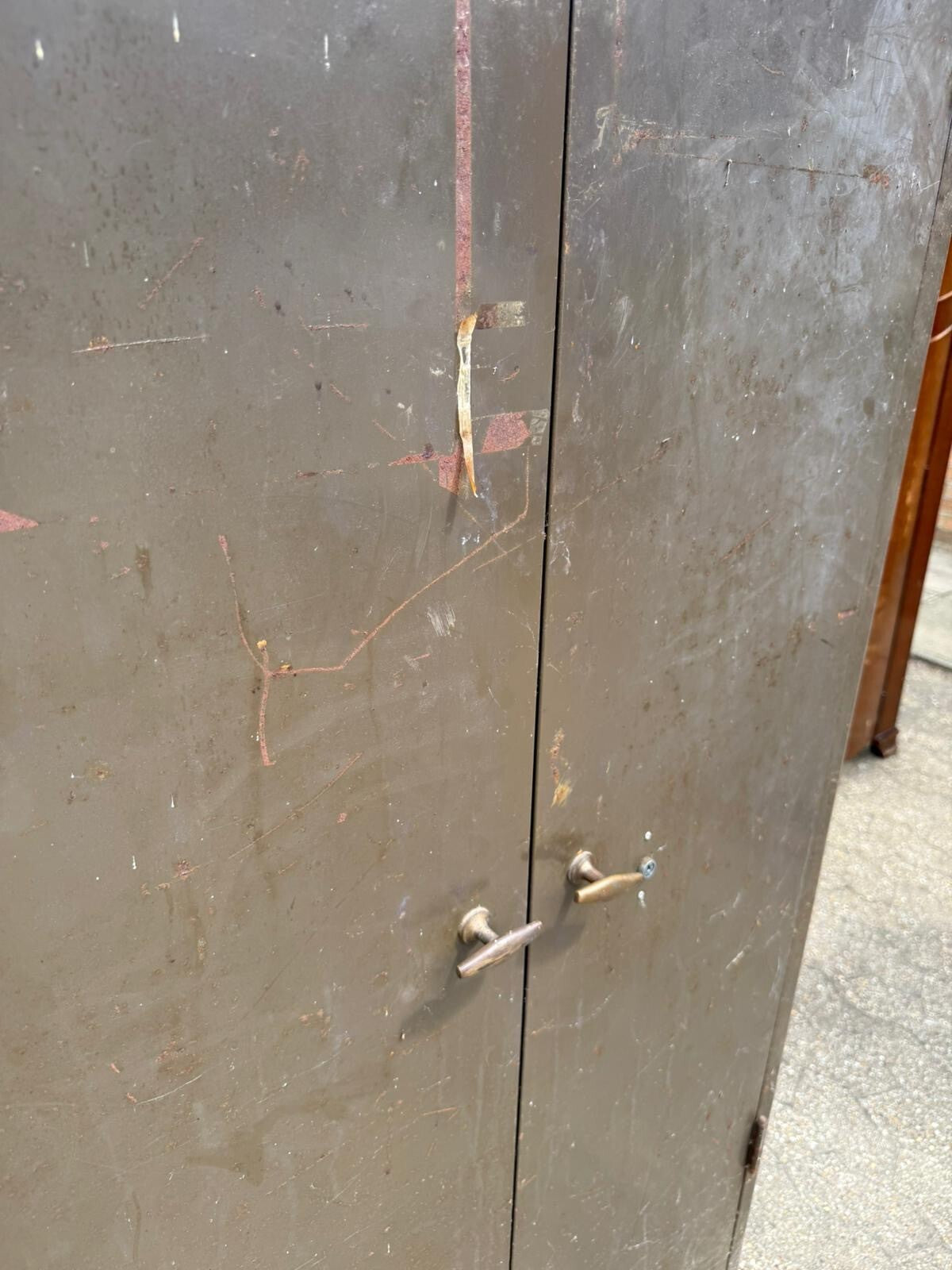 Triumph Vintage Industrial Metal Shelving Cabinet