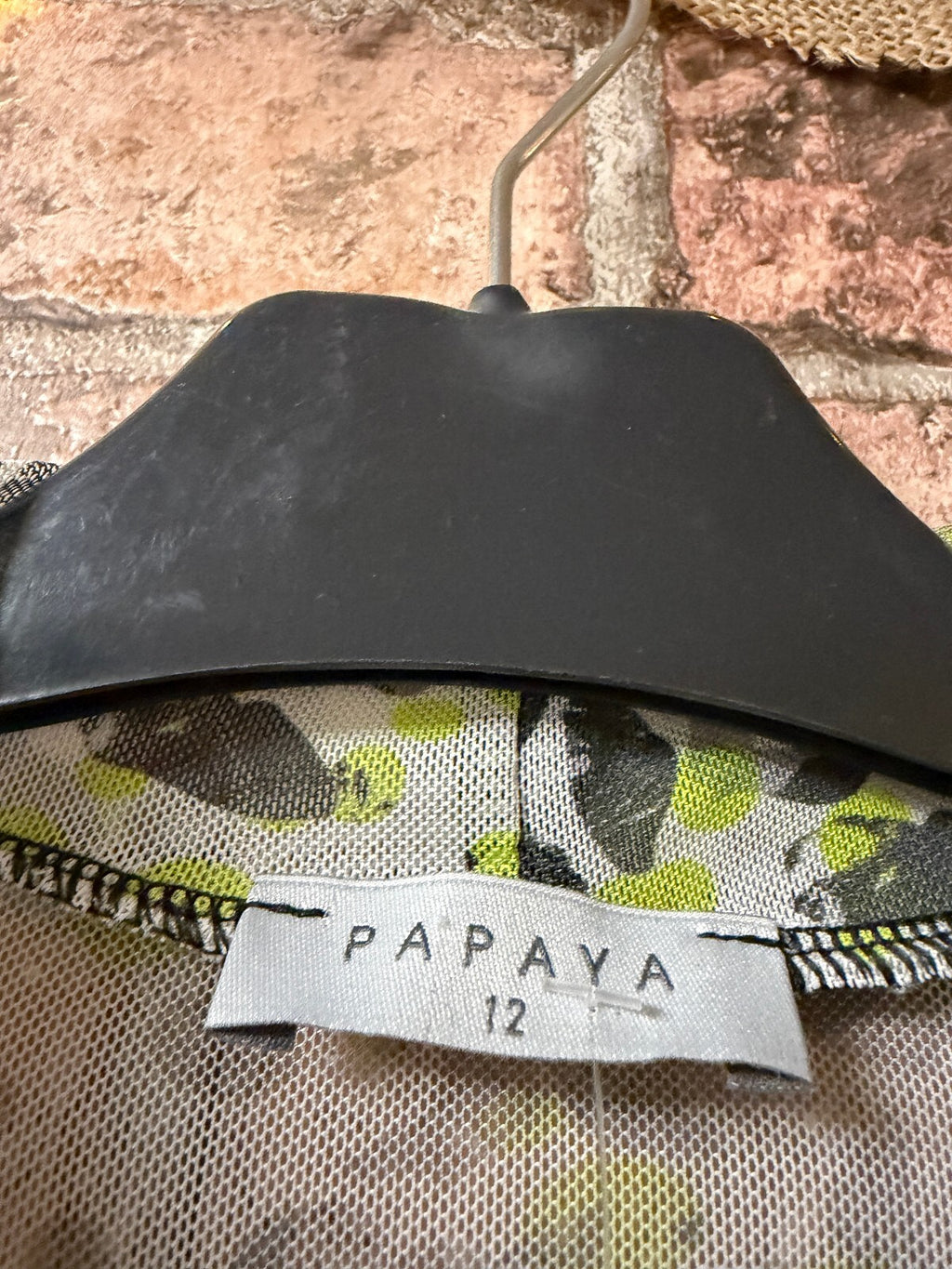 Papaya Turtleneck Mesh Dress - Size 12