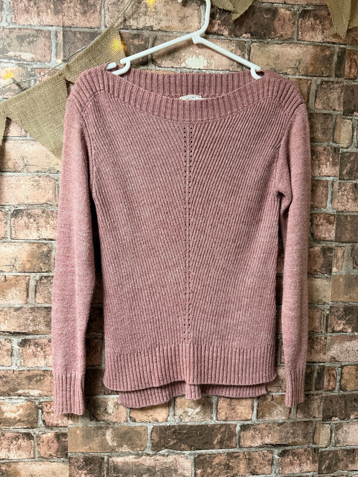 Fatface Pink Knit Jumper - Size 6