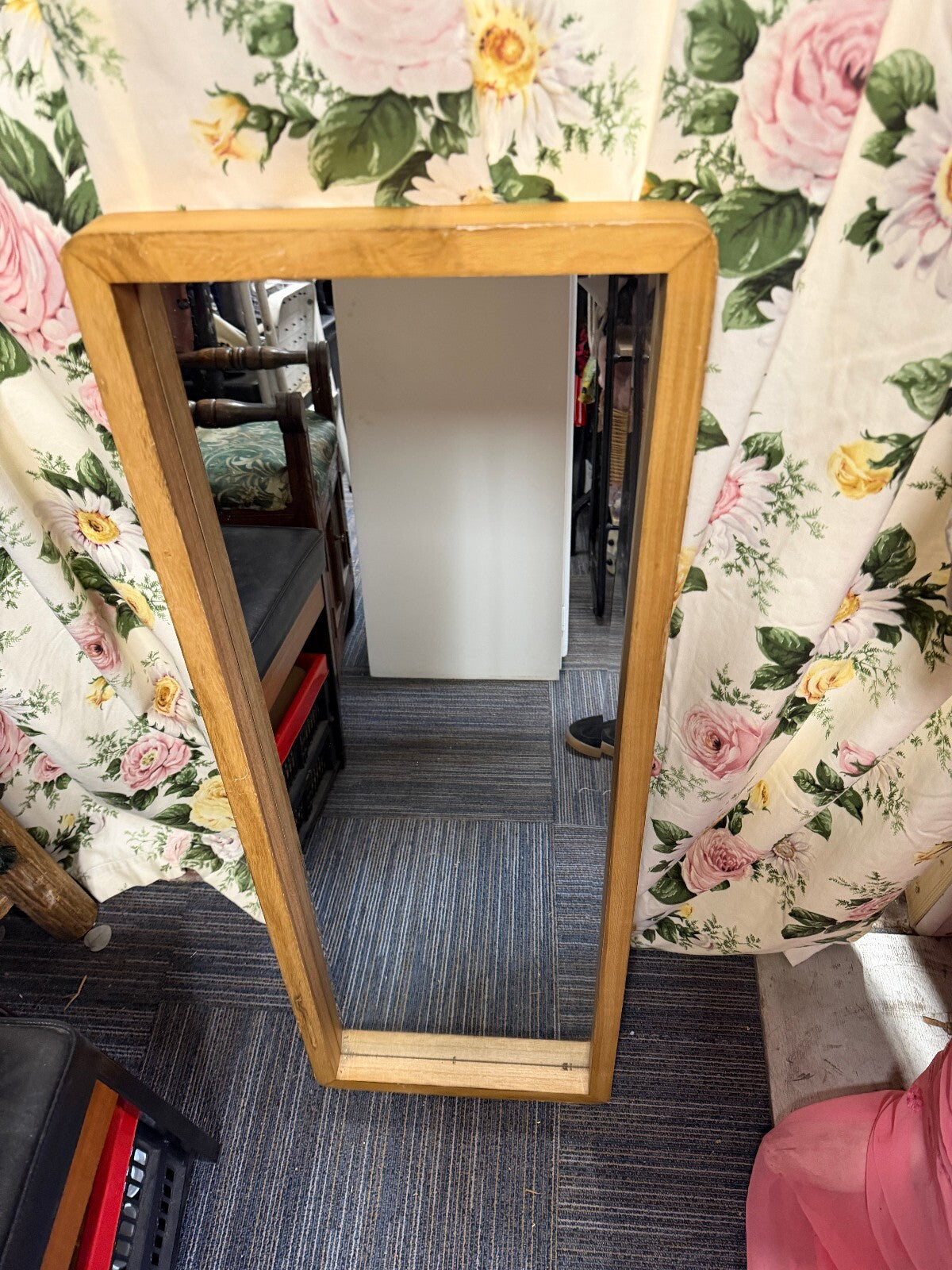 Solid Wood Rectangular Mirror