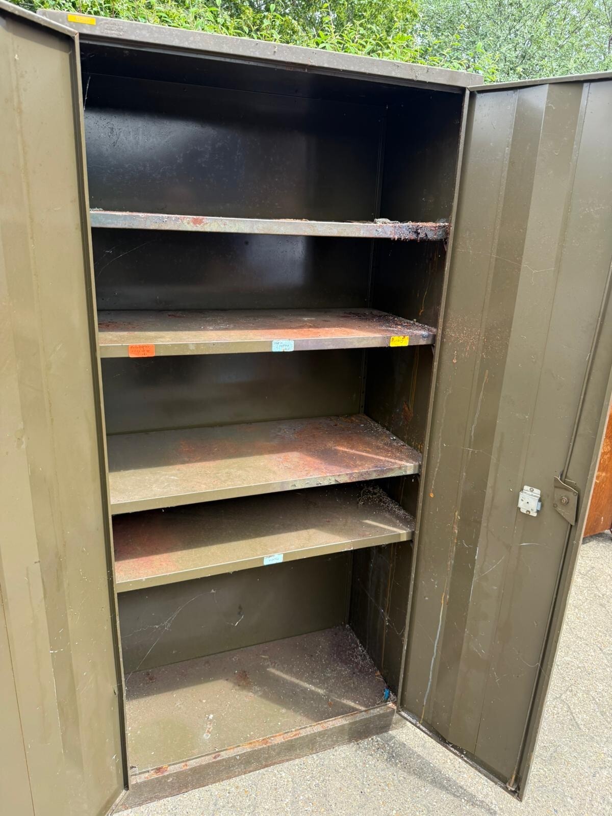 Triumph Vintage Industrial Metal Shelving Cabinet