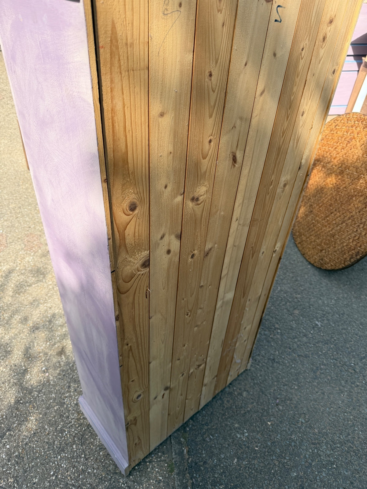 Solid Pine Lilac Bookcase