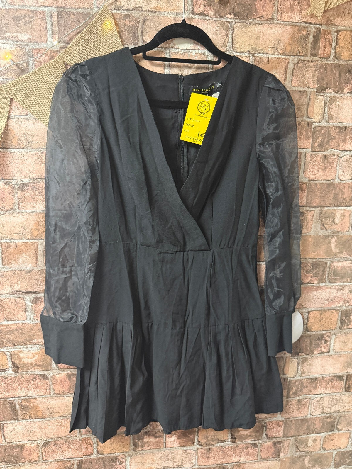 Ravi Famous Black Dress - Size 10