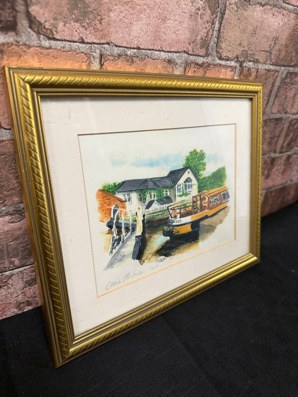 Linda Anfuso Framed and Signed Painting