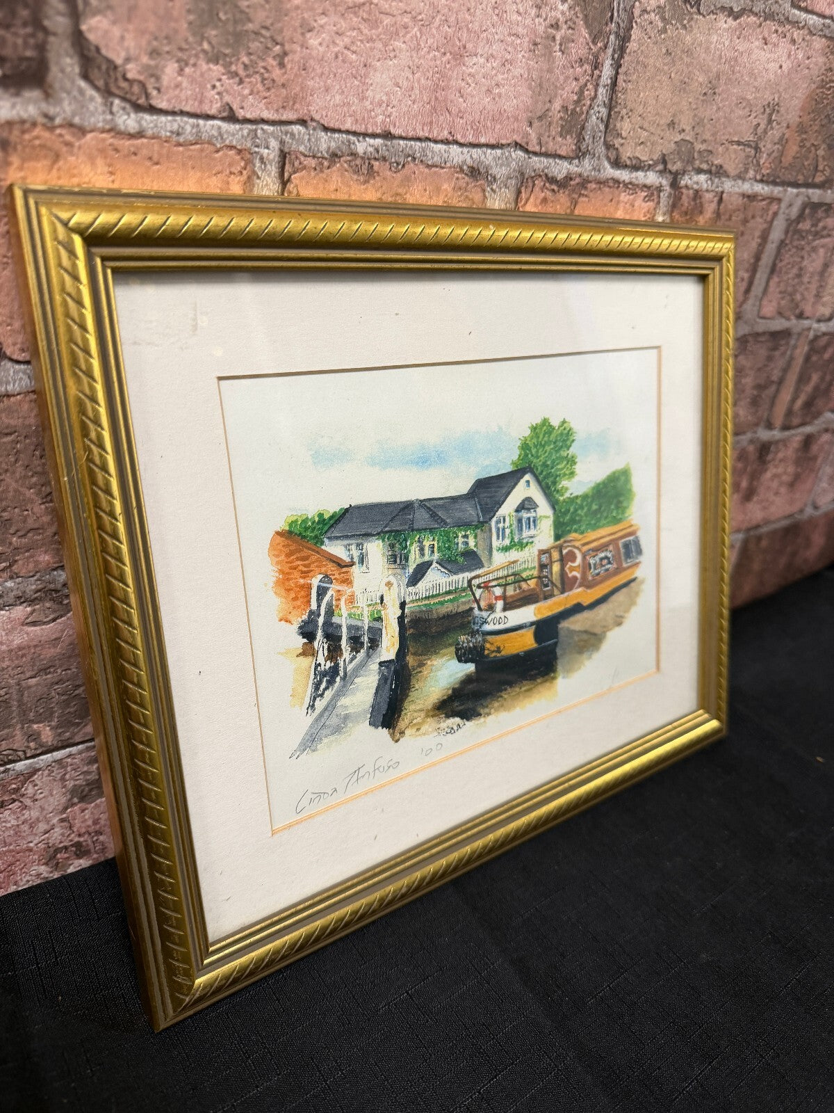 Linda Anfuso Framed and Signed Painting
