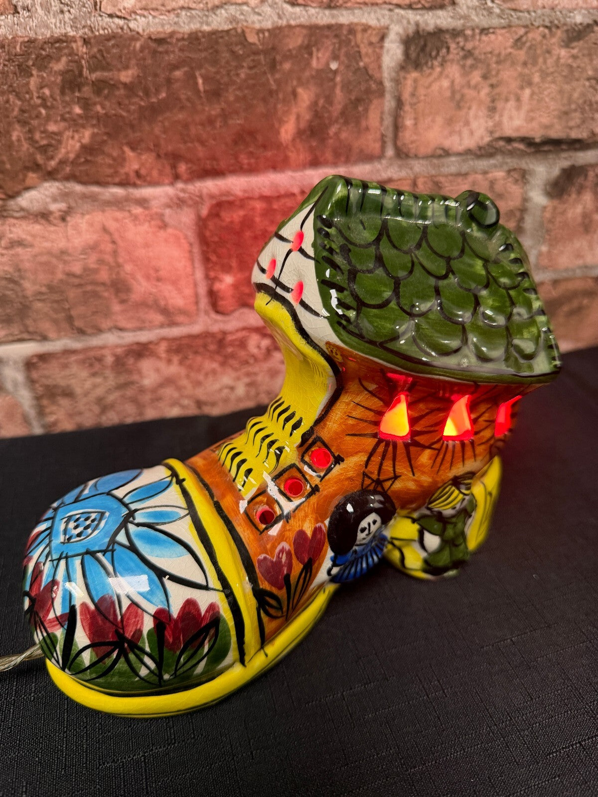 Derek Fowler Vintage Studio Ceramic Boot Lamp