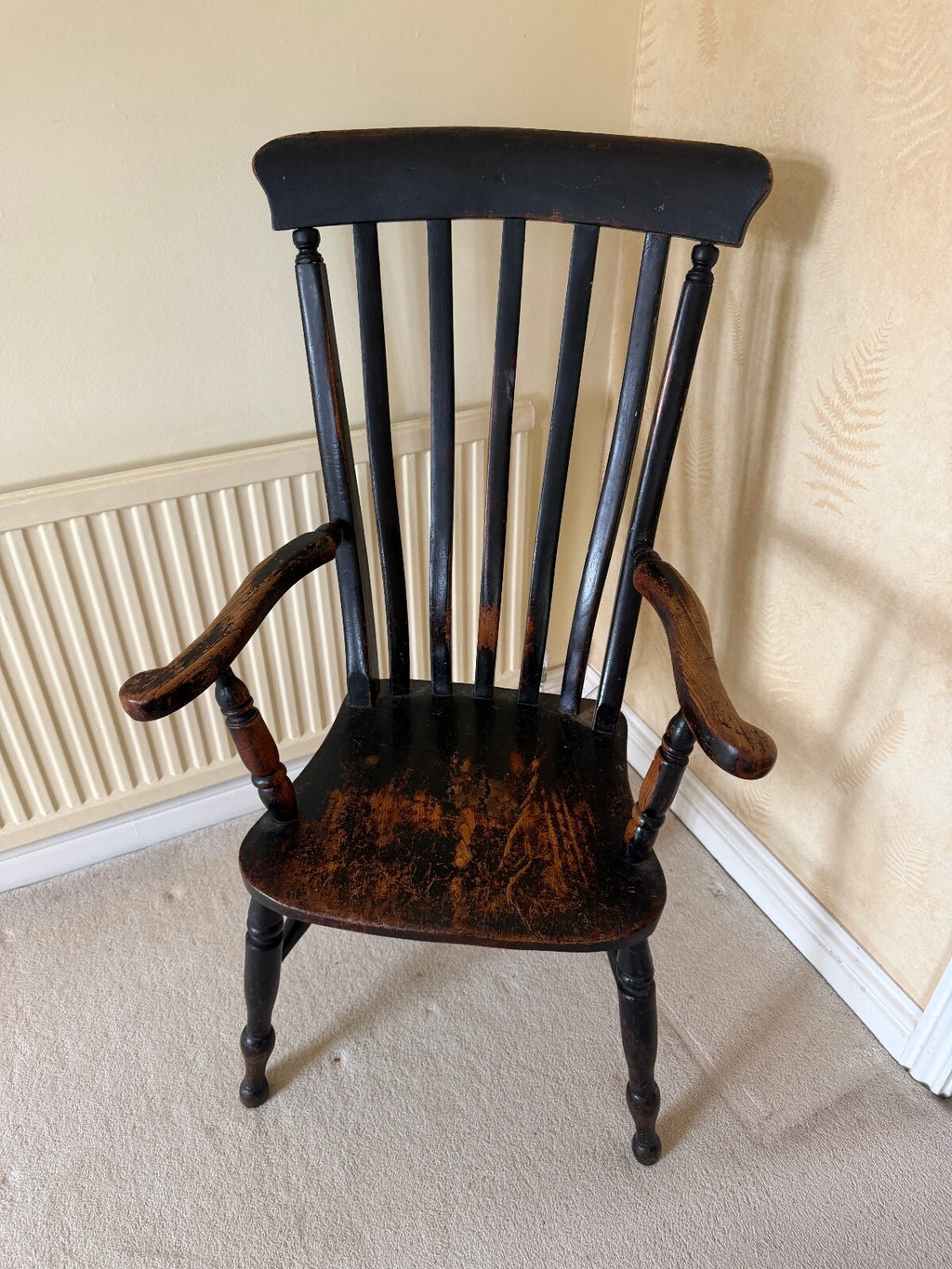 Antique Grandfather Windsor Carver Chair