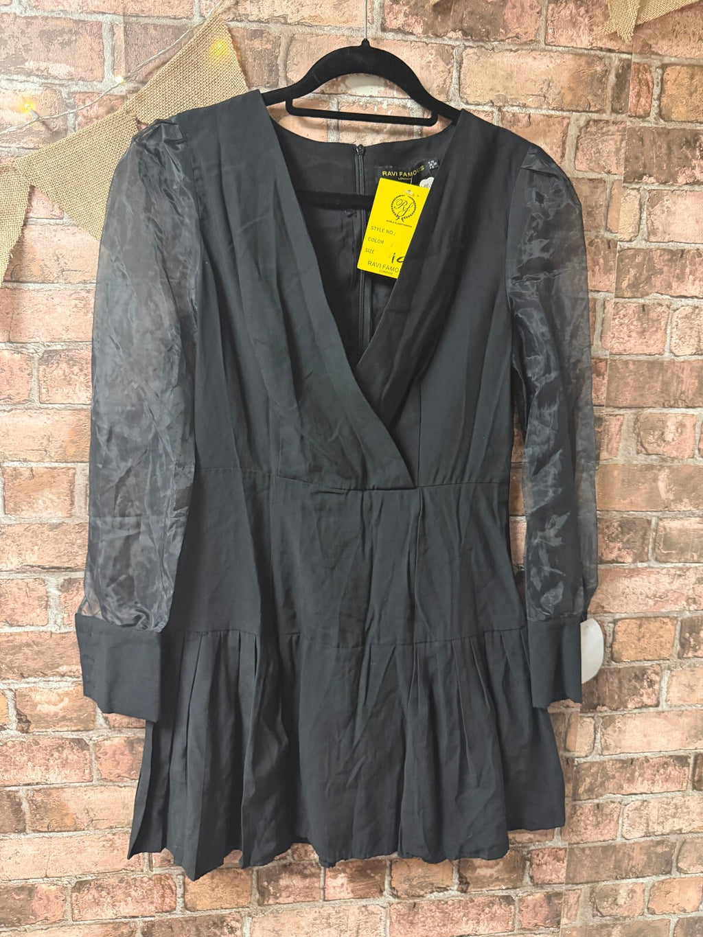 Ravi Famous Black Dress - Size 10