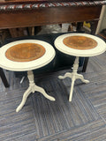 Pair of French Cream Side Tables