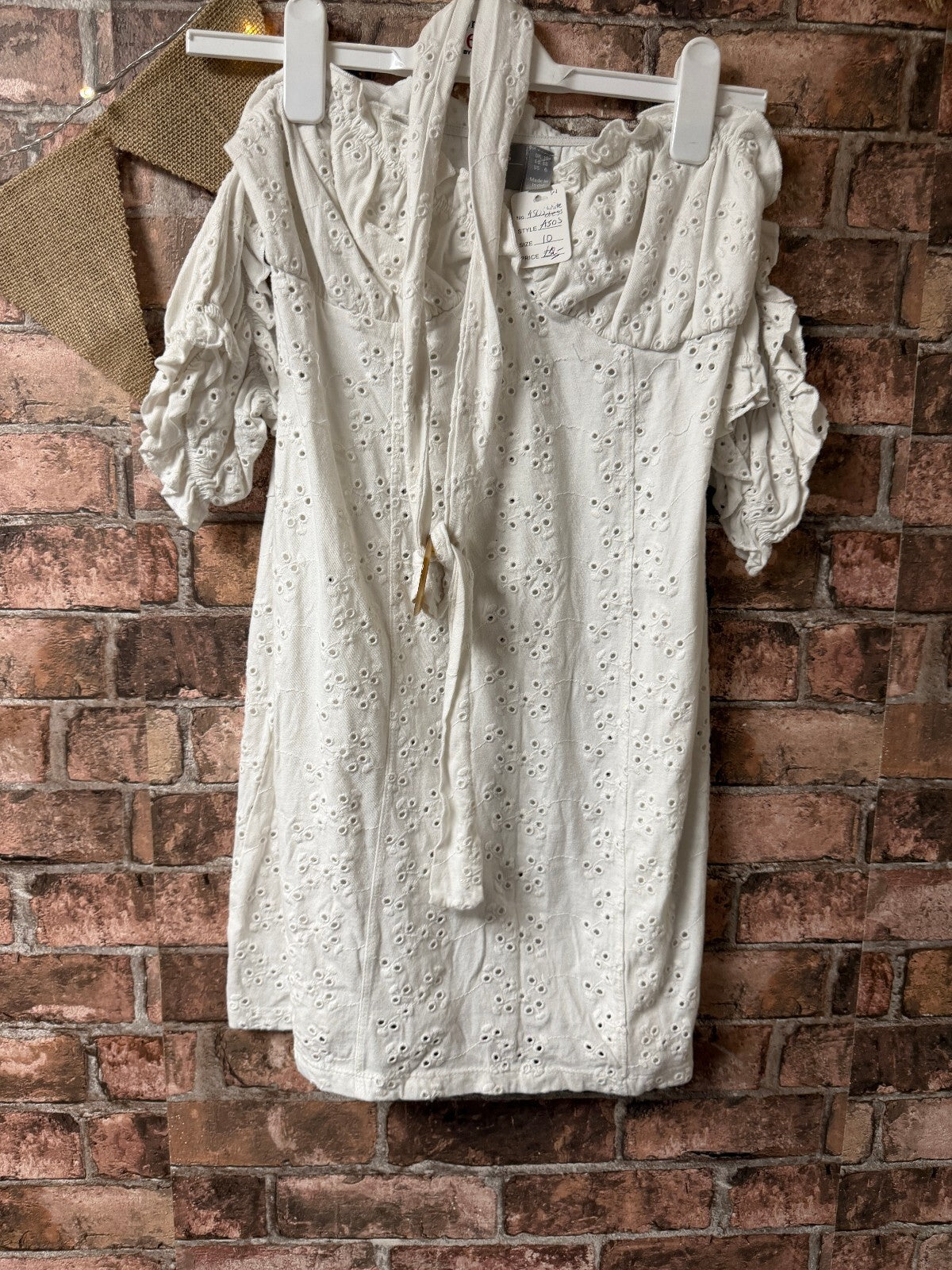 ASOS White Dress - Size 10