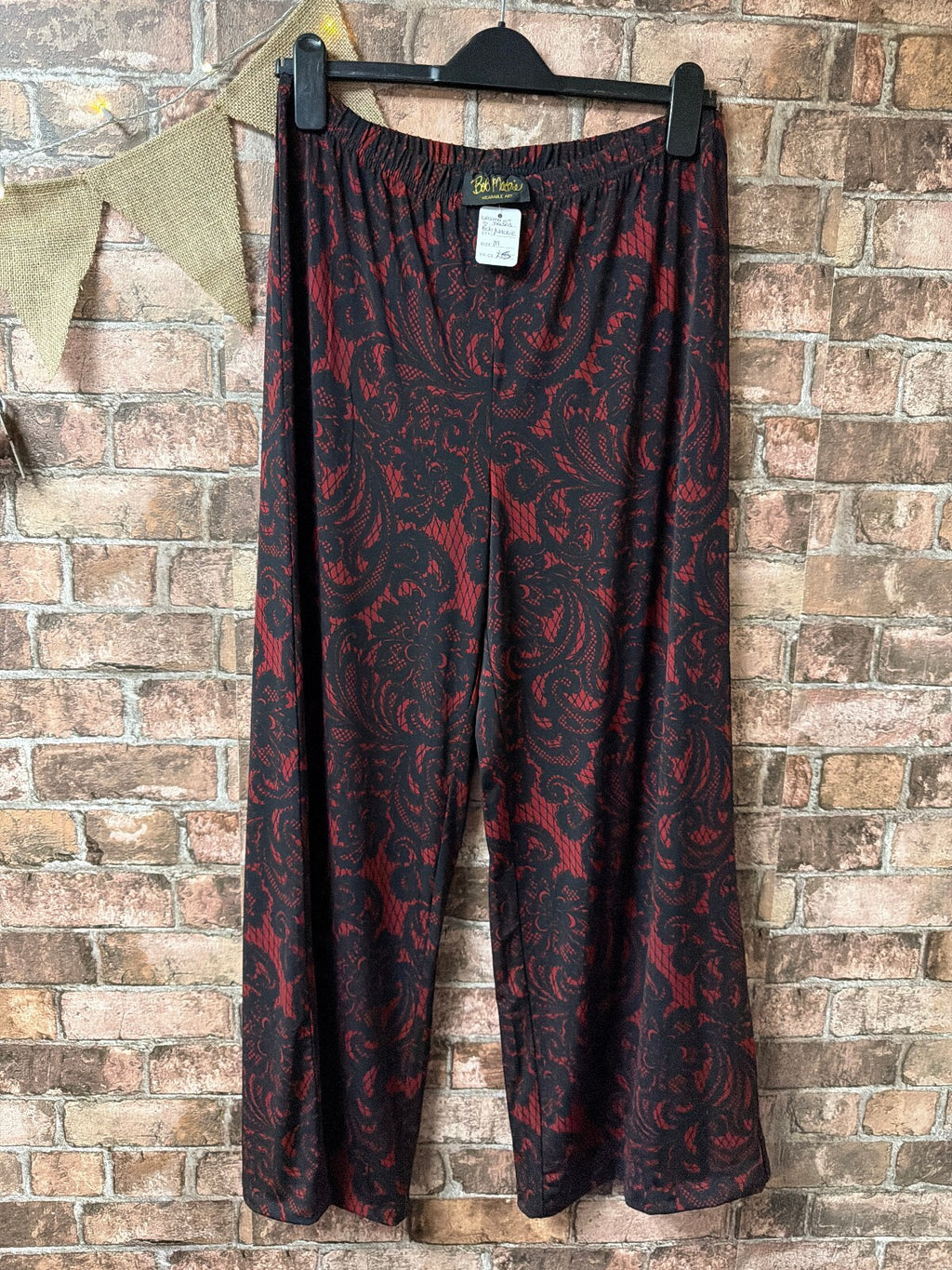 Bob Mackie Wearable Art Wide Leg Trousers - Size 10