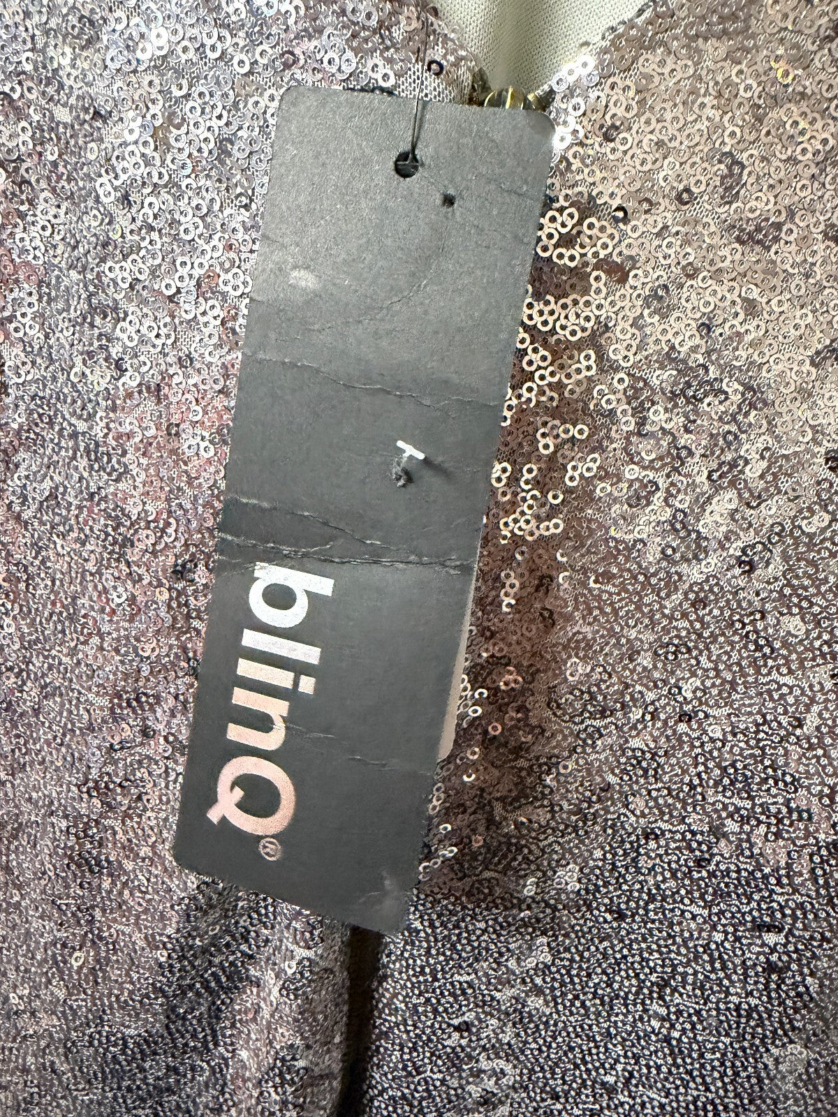 blinQ Silver Sequin Dress - Size 10