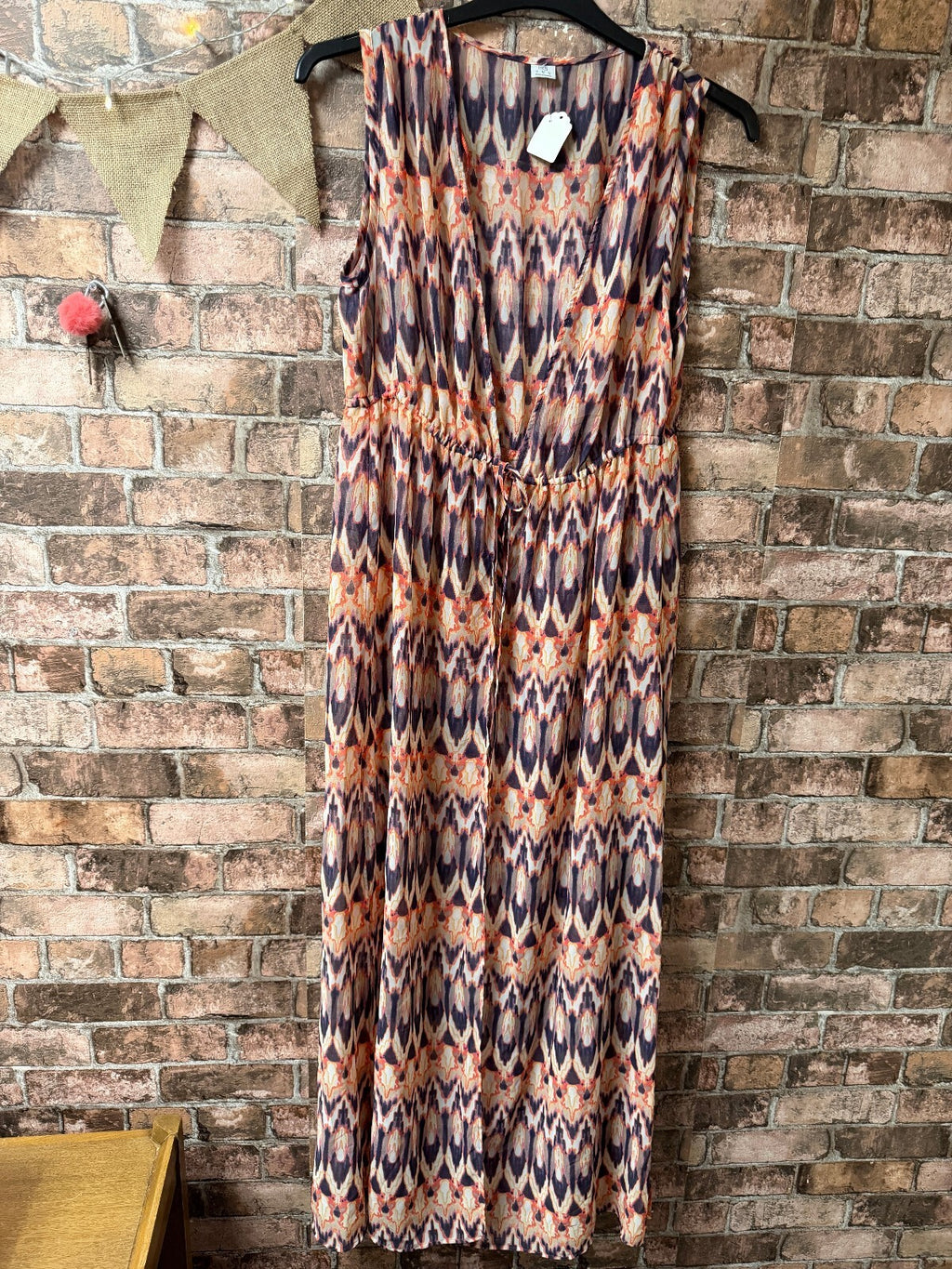 F&F Sleeveless Sheer Kimono - Size 10