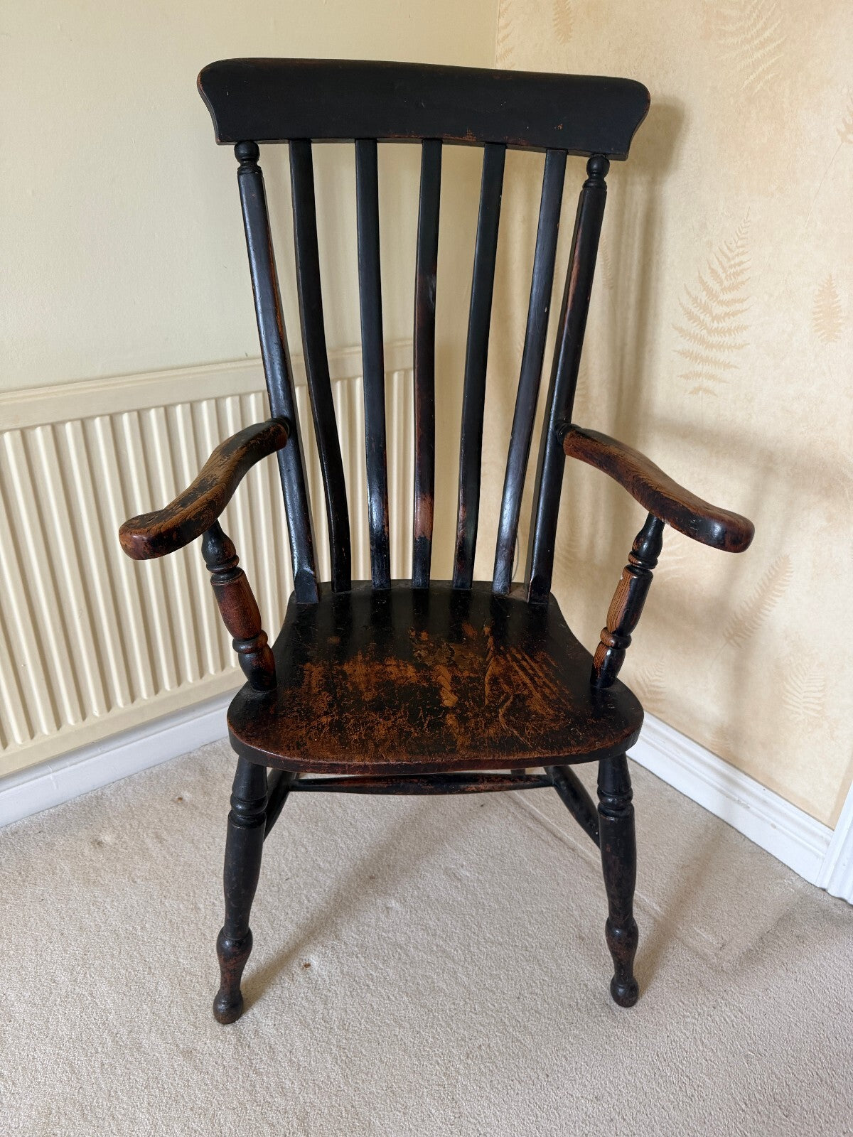 Antique Grandfather Windsor Carver Chair